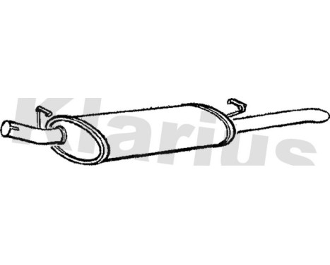 Exhaust backbox / end silencer