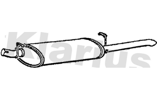 Exhaust backbox / end silencer