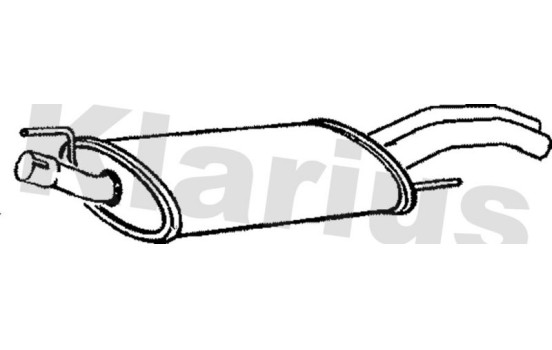 Exhaust backbox / end silencer