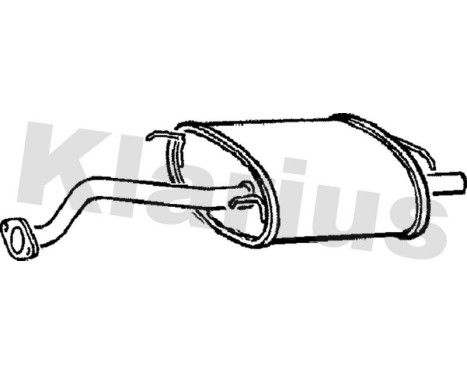 Exhaust backbox / end silencer