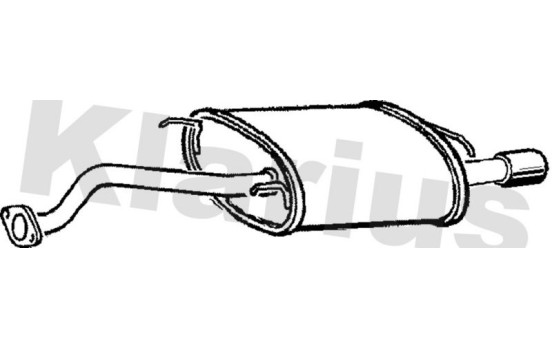 Exhaust backbox / end silencer