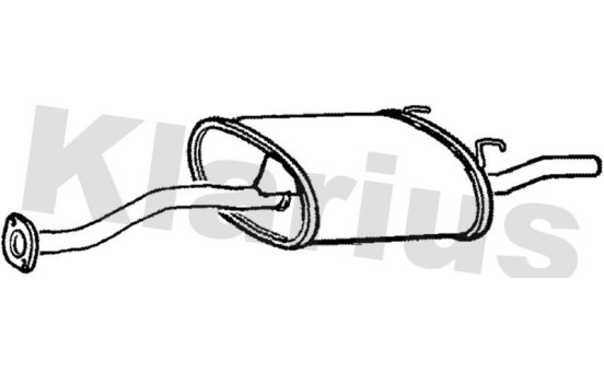 Exhaust backbox / end silencer