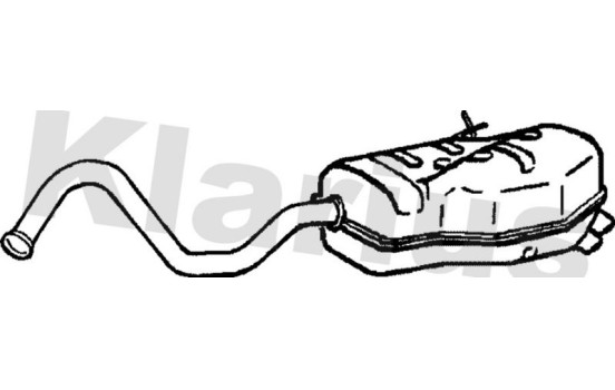 Exhaust backbox / end silencer