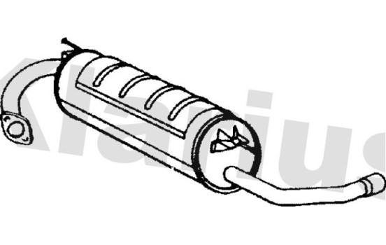 Exhaust backbox / end silencer