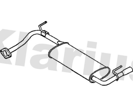 Exhaust backbox / end silencer