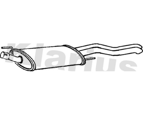 Exhaust backbox / end silencer
