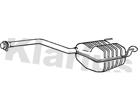 Exhaust backbox / end silencer