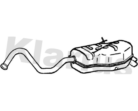 Exhaust backbox / end silencer