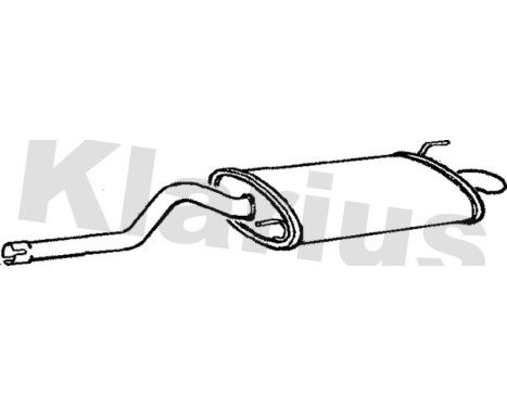 Exhaust backbox / end silencer