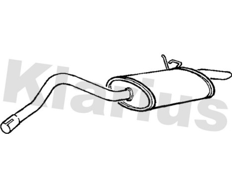 Exhaust backbox / end silencer