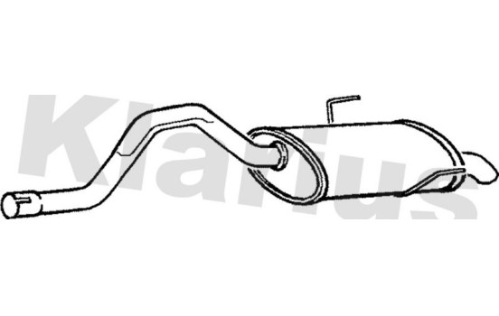 Exhaust backbox / end silencer