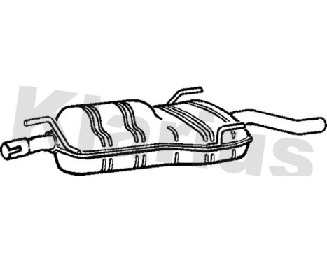 Exhaust backbox / end silencer