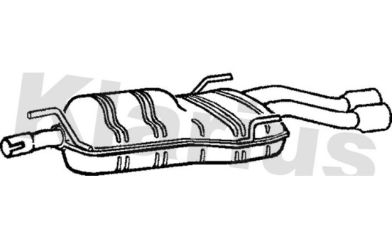 Exhaust backbox / end silencer