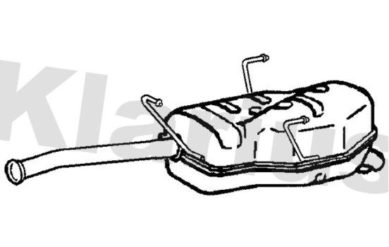 Exhaust backbox / end silencer