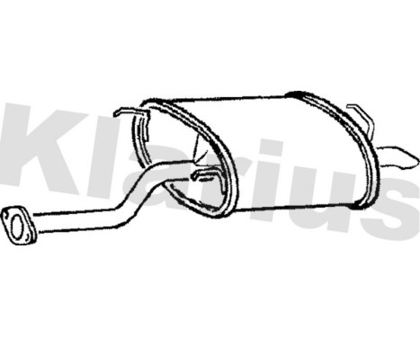 Exhaust backbox / end silencer