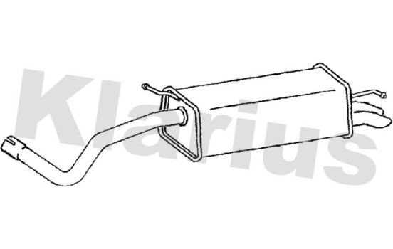 Exhaust backbox / end silencer