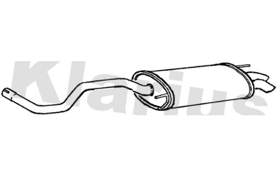 Exhaust backbox / end silencer