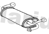 Exhaust backbox / end silencer