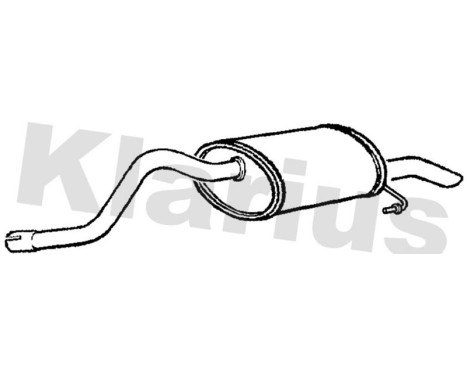 Exhaust backbox / end silencer