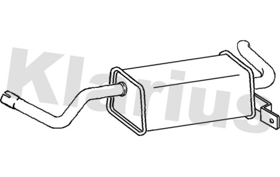 Exhaust backbox / end silencer