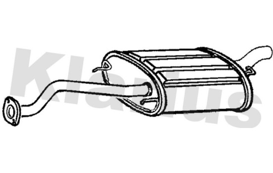 Exhaust backbox / end silencer