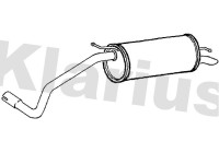 Exhaust backbox / end silencer