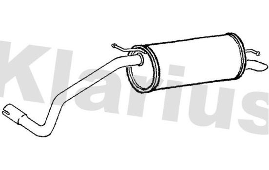 Exhaust backbox / end silencer