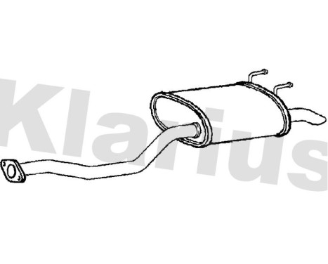 Exhaust backbox / end silencer