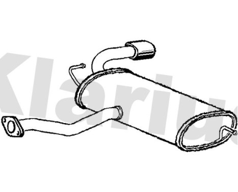 Exhaust backbox / end silencer