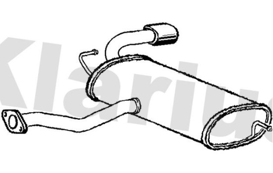 Exhaust backbox / end silencer