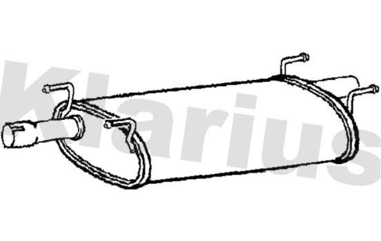 Exhaust backbox / end silencer