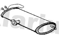 Exhaust backbox / end silencer