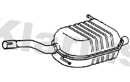 Exhaust backbox / end silencer