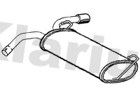Exhaust backbox / end silencer