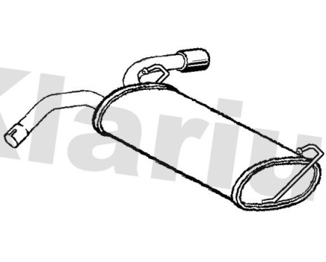 Exhaust backbox / end silencer