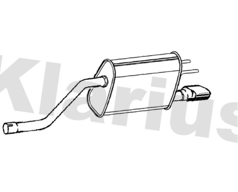 Exhaust backbox / end silencer