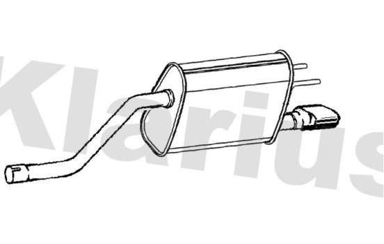 Exhaust backbox / end silencer