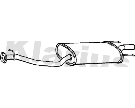 Exhaust backbox / end silencer