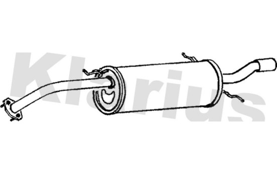 Exhaust backbox / end silencer