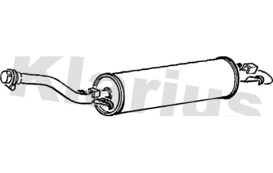 Exhaust backbox / end silencer
