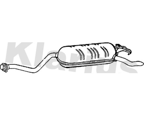 Exhaust backbox / end silencer