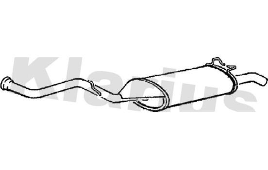 Exhaust backbox / end silencer