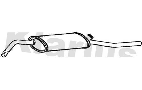 Exhaust backbox / end silencer