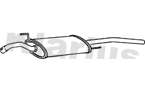 Exhaust backbox / end silencer