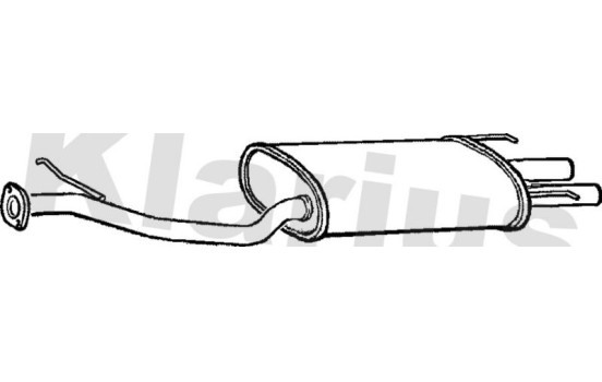 Exhaust backbox / end silencer