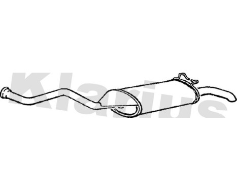 Exhaust backbox / end silencer