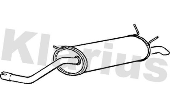 Exhaust backbox / end silencer