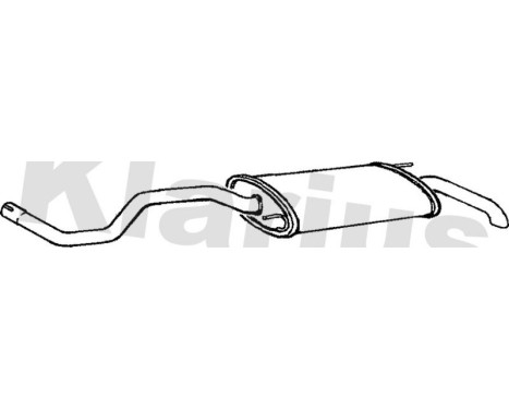 Exhaust backbox / end silencer
