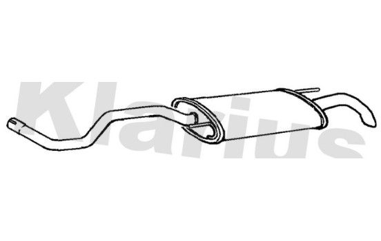 Exhaust backbox / end silencer
