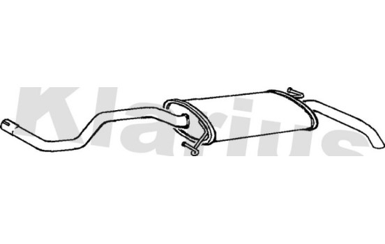 Exhaust backbox / end silencer